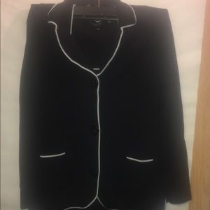 Bcba  black dress and jacket  with white trim